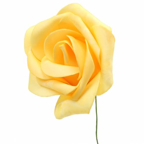 Artikel Foam Rose Yellow Ø15cm 4 st