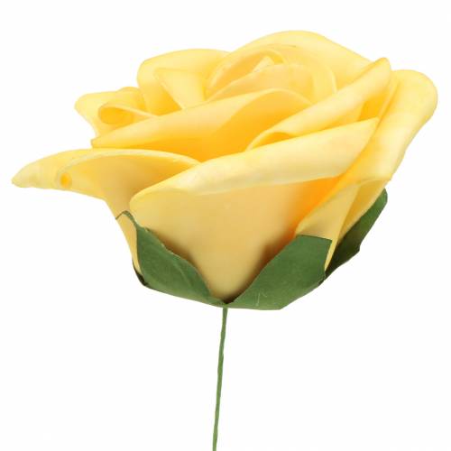Artikel Foam Rose Yellow Ø15cm 4 st