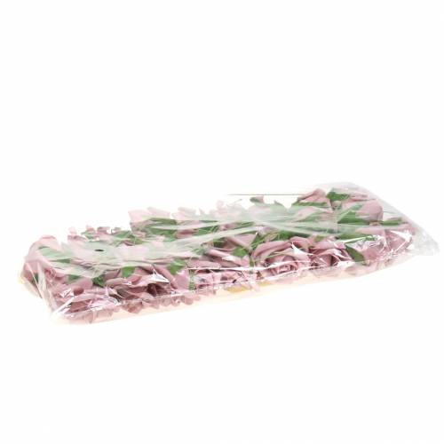 Floristik24 Skumrosa Ø6cm gammalrosa 27 st