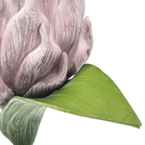 Floristik24 Foam kronärtskocka ljuslila 14cm L28cm 1 st