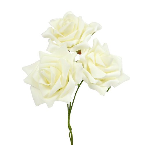 Artikel Foam Rose Ø 10cm kräm 8 st