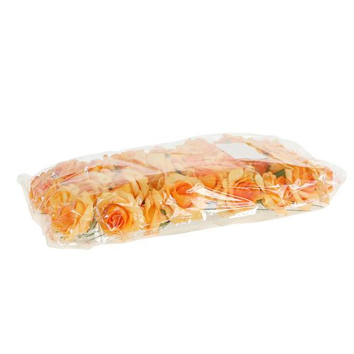 Floristik24 Skumrosa Ø4,5cm aprikos 36 st