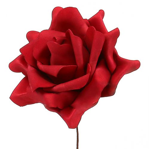 Floristik24 Skum ros skum ros röd Ø15cm 4 st