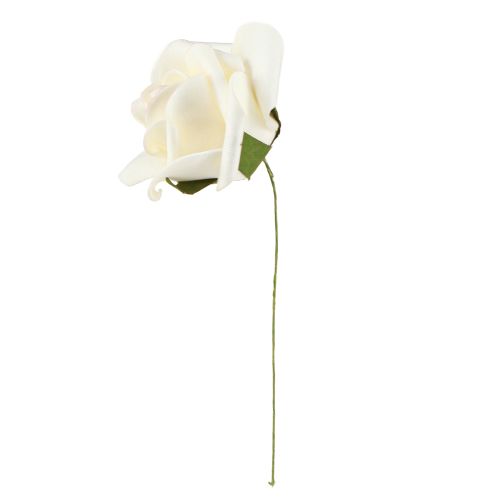 Artikel Skumrosor Vanilj Konstgjorda rosor Ø6cm 27 st