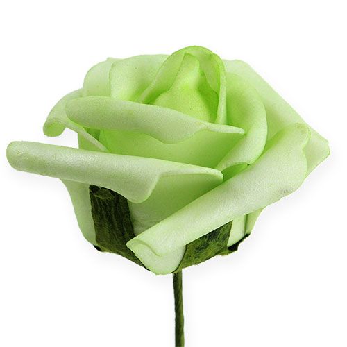 Floristik24 Skumrosa Ø 8cm grön 18 st