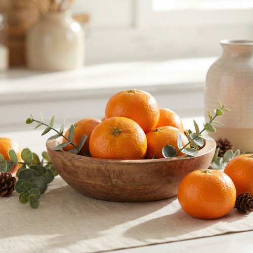 Artikel Konstgjord mandarin dekorativ frukt konstgjord frukt Ø6cm H5cm