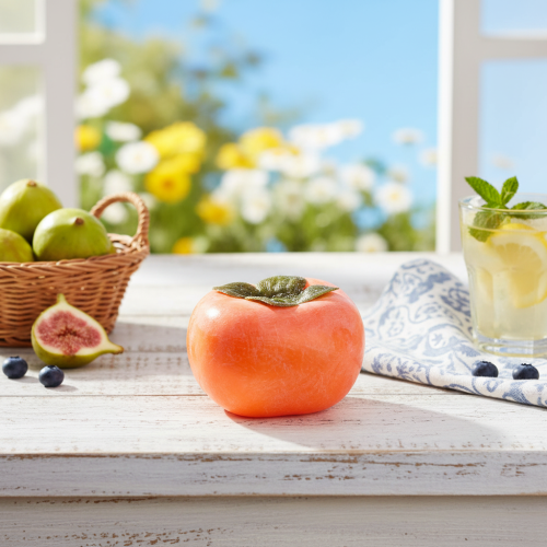 Artikel Konstgjord persimmon frukt dekorativ konstgjord frukt Ø8cm H5,5cm