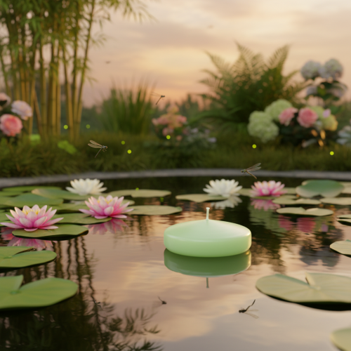 Artikel Flytande ljus, dekorativt för festliga tillfällen och stämningsfulla stunder, 8 cm, 8 stycken