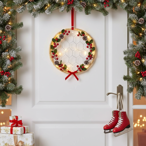 Artikel Dekorativa hängringar i metall, raffia, Ø20 cm, 4 stycken, bohemisk väggdekoration, fönsterdekoration