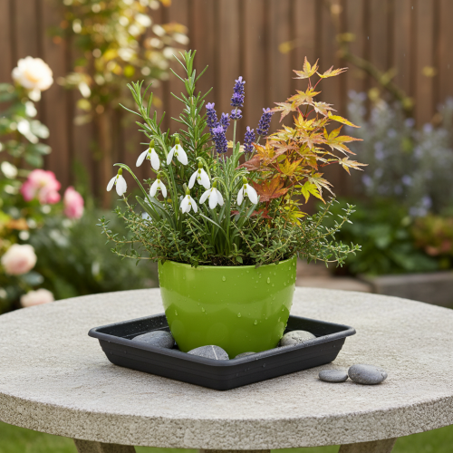 Artikel Underlägg Lara kvadrat 20cm x 20cm antracit 1 st