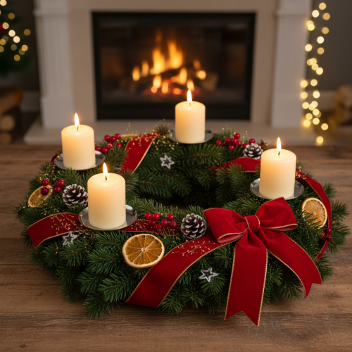 Artikel Ljusstake silver Ø10cm 4 st