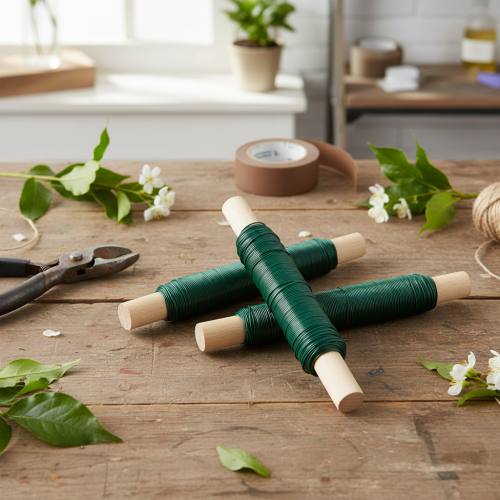 Artikel Blommig trådlindning grön 0,65 mm 100 g 3 st