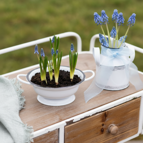 Artikel Dekorativ skål i metall, vit och svart, Ø16,5 cm, H6,5 cm, 4 stycken