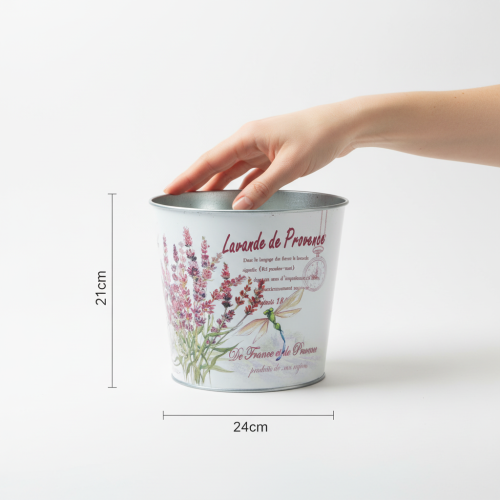 Artikel Metallplanter, blomkruka, lavendel, Ø24cm H21cm