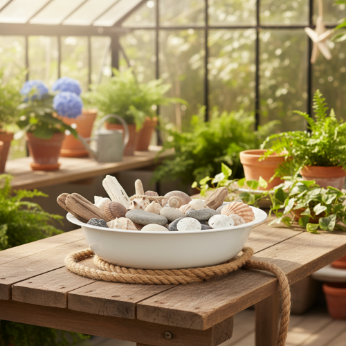 Artikel Metallskål, vit emalj, Ø29 cm, H7,5 cm