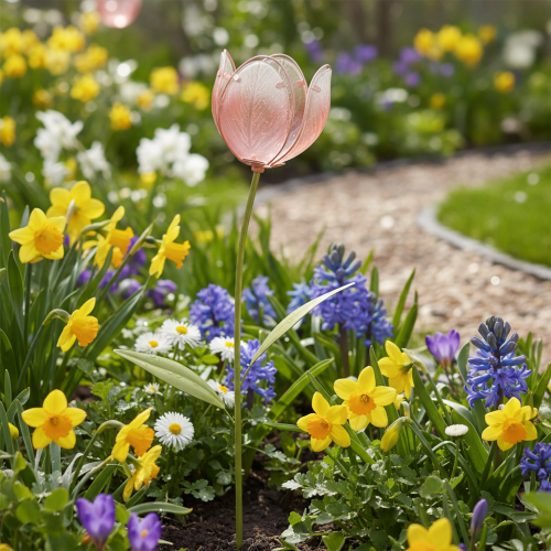Artikel Trädgårdsstångsblomma dekorativ tulpan för rabatter och kanter 94 cm