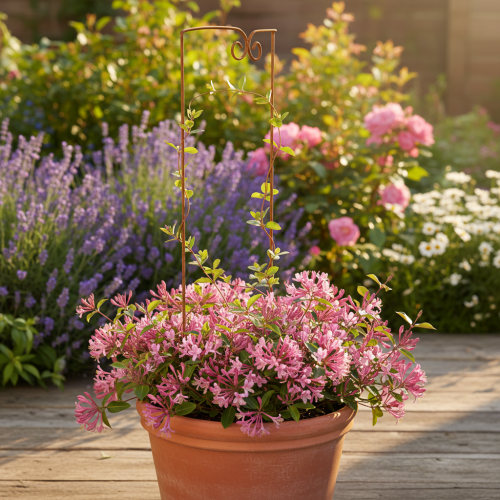 Artikel Spaljé, klätterhjälpmedel, böjt dekorelement för rabatter och växtkrukor, 75 cm