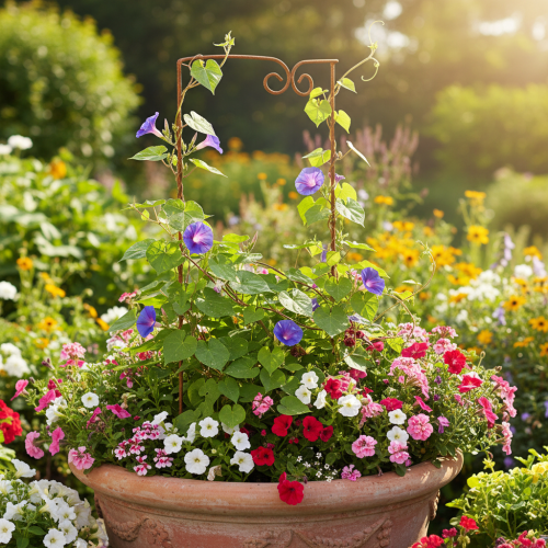 Artikel Spaljé, klätterhjälpmedel, böjt dekorelement för rabatter och växtkrukor, 75 cm