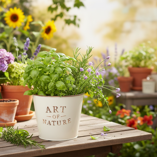 Artikel Zinkkruka Art of Nature Cream Ø17,5cm H15cm