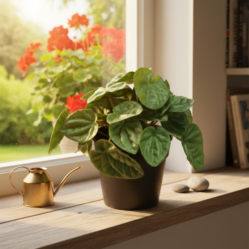 Artikel Peperomia Green Twist - Robust, dekorativ krukväxt i en 20 cm kruka