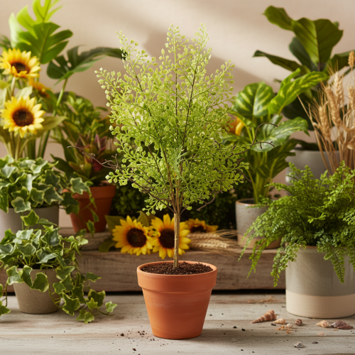 Konstgjord grön Ruscus-gren för blomsterdekoration, 41 cm | Floristik24.se