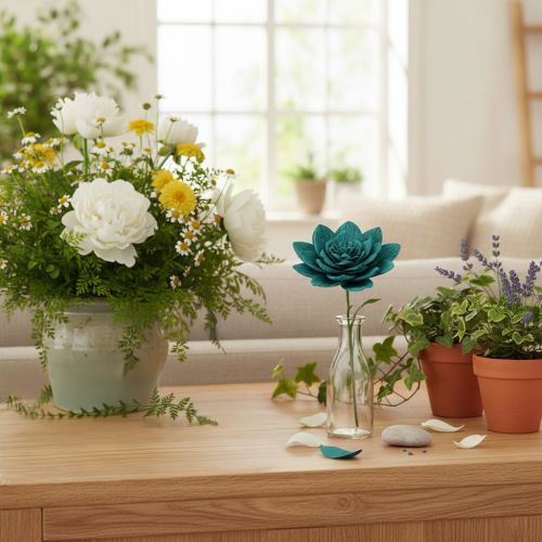 Artikel Blomsterpapper, blått, rulle 50x250 cm