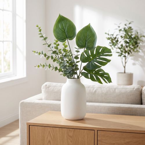 Philodendron konstgjorda träd vän konstgjorda växter grön 48cm | Floristik24.se