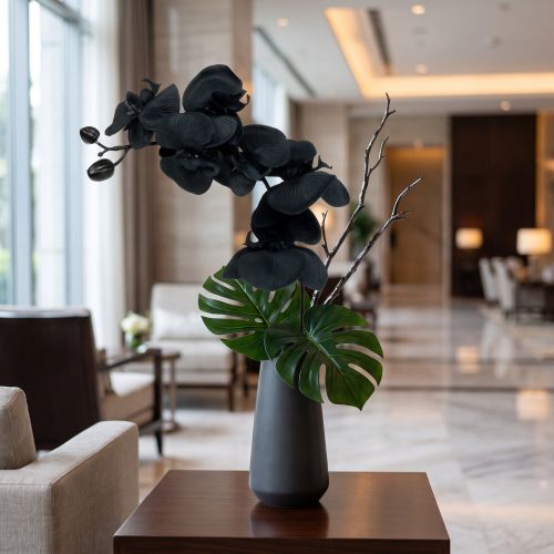 Orkidé att dekorera Svart 54cm | Floristik24.se