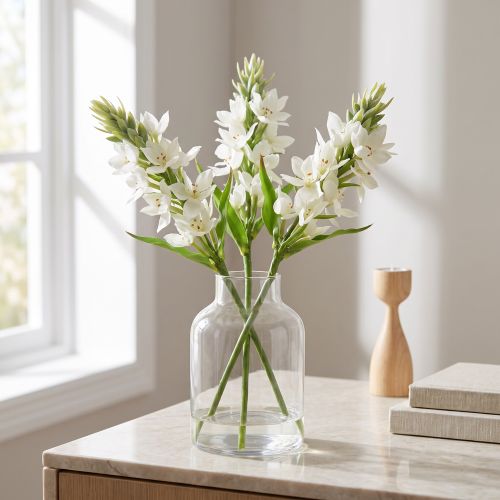 Konstgjord Blomma Trädgård Mjölkstjärna Konstgjord Blomma Vit 50cm | Floristik24.se