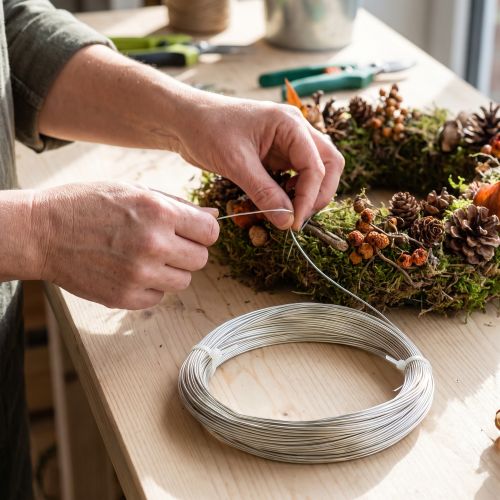 Artikel Flexibel dekorativ aluminiumtråd för hantverk och blomsterdekorationer