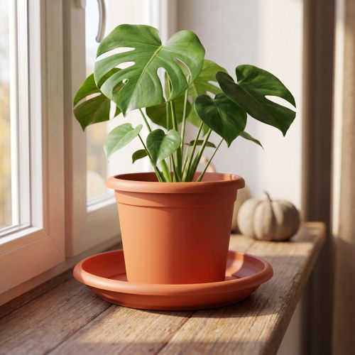 Underlägg “Linda” Ø28cm terrakotta | Floristik24.se