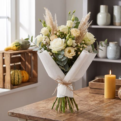 Blomsterpapper vitt 50x250cm | Floristik24.se