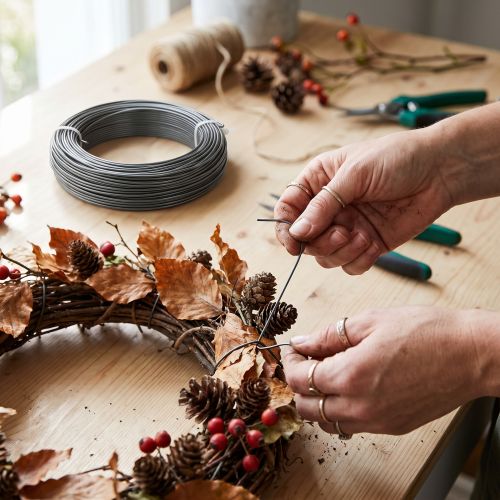 Aluminiumtråd för blomsterdekorationer, hantverk, arrangemang, dekoration och modellbygge | Floristik24.se