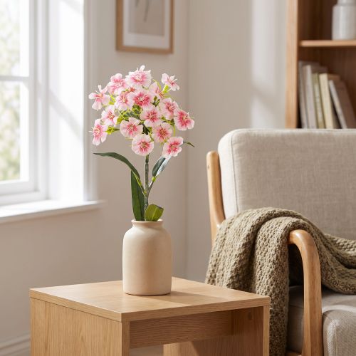 Skäggnejlika konstgjord nejlika Peach Pink 52cm | Floristik24.se