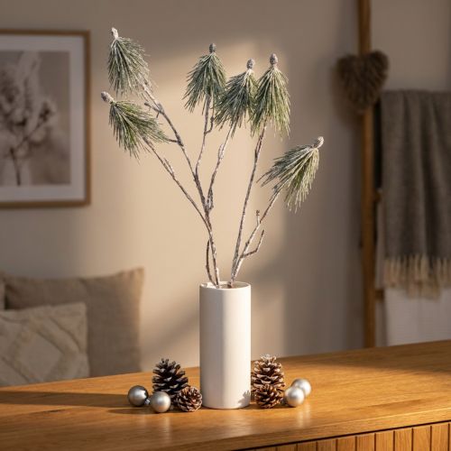 Artikel Vinterdekoration fjälltallsgren konstsnöad L70cm