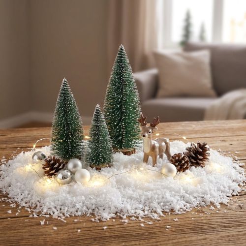 Dekorativa snöflingor vit