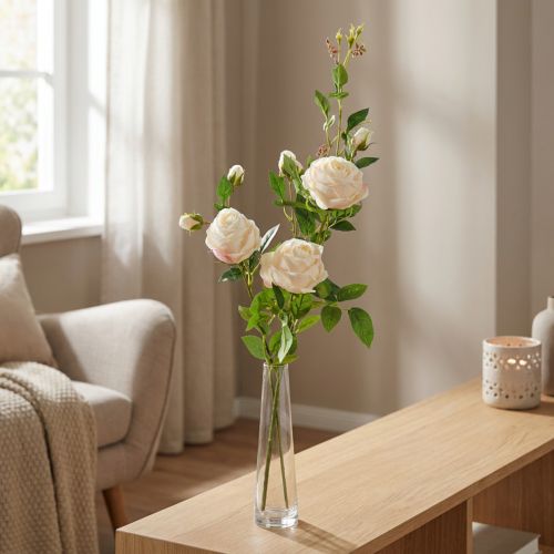 Rosgren crème / rosè 100cm | Floristik24.se
