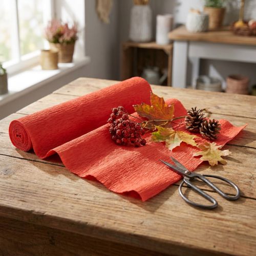 Blomsterpapper rött 50x250cm | Floristik24.se