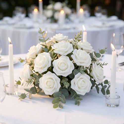 Foam Rose Ø4,5cm vit 36 st | Floristik24.se