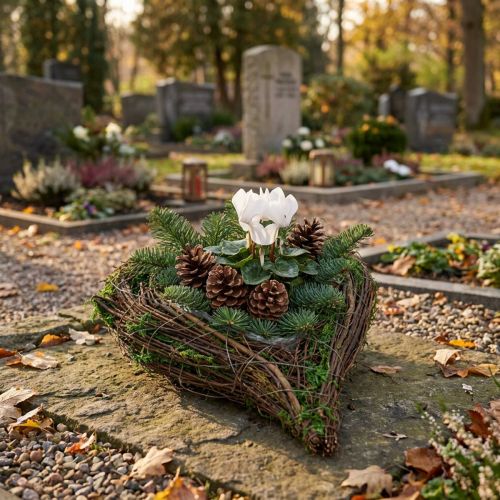 Planterare Hjärta Vine Moss 21cm x 26cm H6cm | Floristik24.se