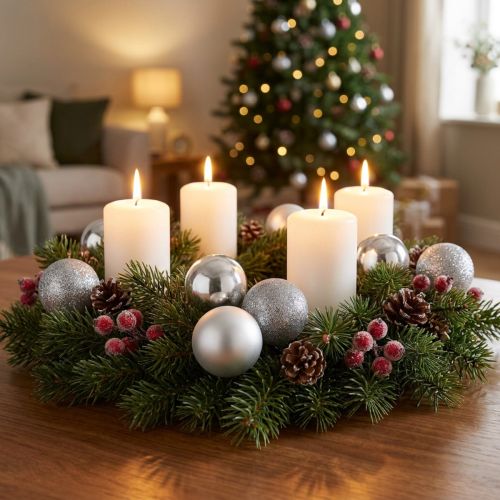 Mini julkulor silver Ø3cm 14 st | Floristik24.se