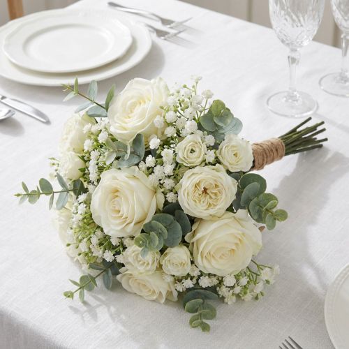 Artikel Gypsophila konstgjorda blommor gipsört vit L30cm 6 stycken i ett gäng