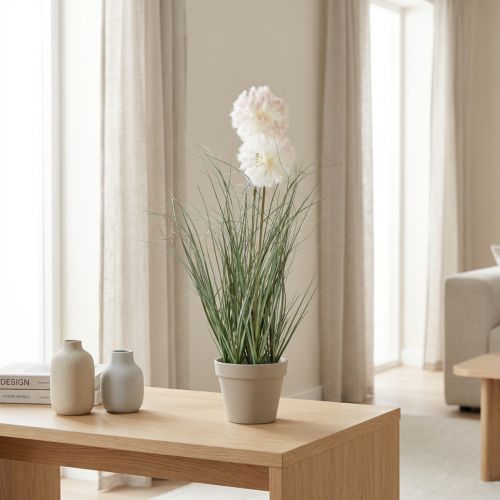Konstgjorda krukväxter getskägg konstgjorda växter i kruka 58cm | Floristik24.se