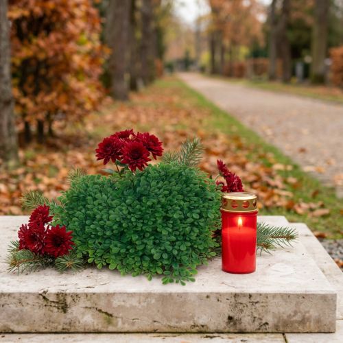Dekorativ hjärta buxbom konstgjord dekorativ matta grön 30,5cm | Floristik24.se