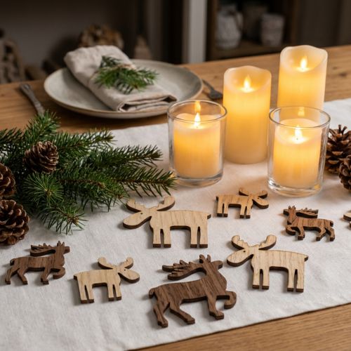 Blanda renar för spridning brun, naturlig 3cm – 5cm 72 st | Floristik24.se
