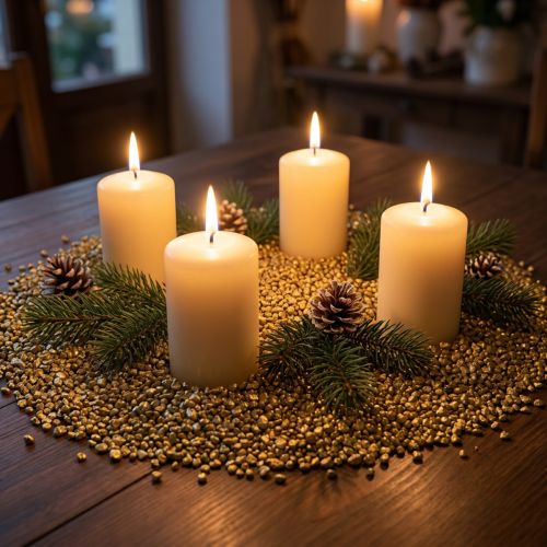 Dekorativa granulat gult guld dekorativa stenar gul 2mm - 3mm 2kg | Floristik24.se