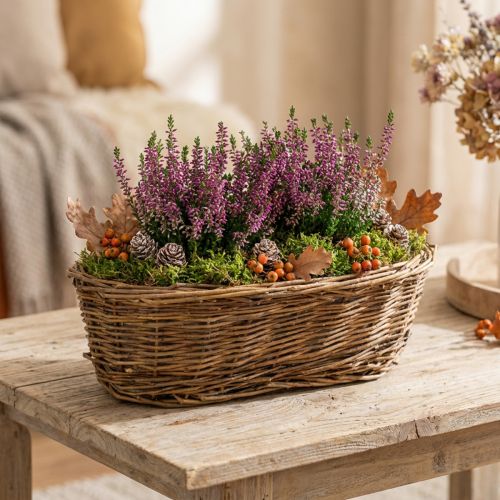 Brödkorg ca 30 cm oval oskalad | Floristik24.se