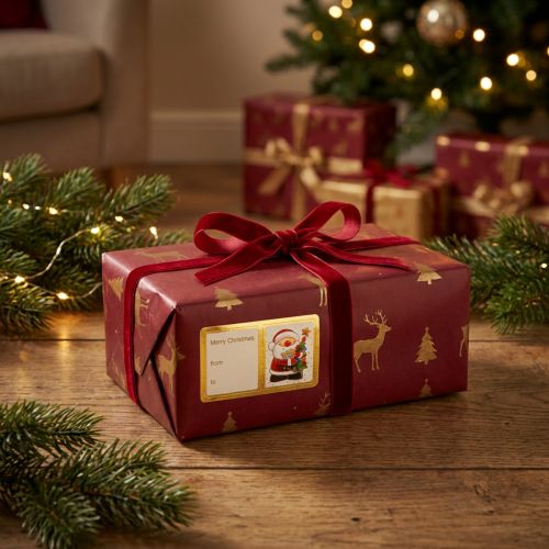Julklistermärken, presentklistermärken, etiketter, 5,5 cm, 60 stycken | Floristik24.se