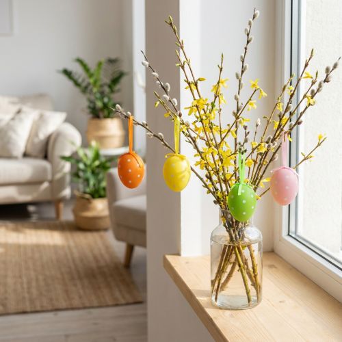 Plastägg med prickar i olika sorter. 9,5 cm 8 st | Floristik24.se