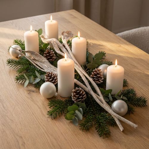 Artikel Natraj Antler Wood Mix White Washed 10 st